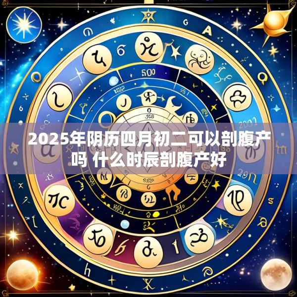 2025年阴历四月初二可以剖腹产吗 什么时辰剖腹产好