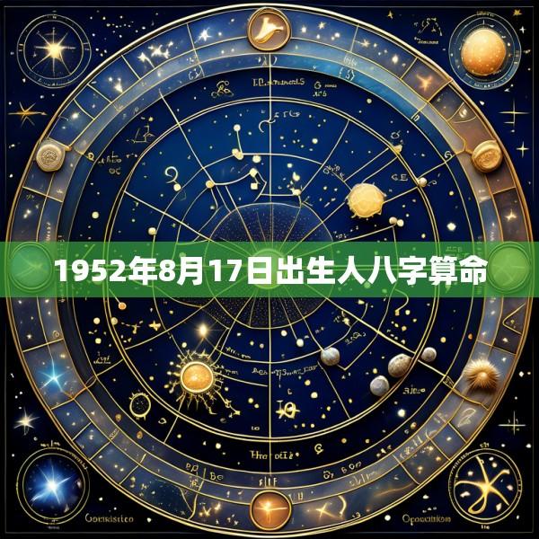 1952年8月17日出生人八字算命