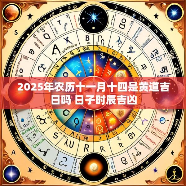 2025年农历十一月十四是黄道吉日吗 日子时辰吉凶