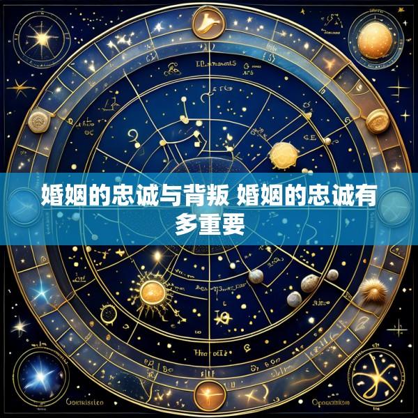 婚姻的忠诚与背叛 婚姻的忠诚有多重要