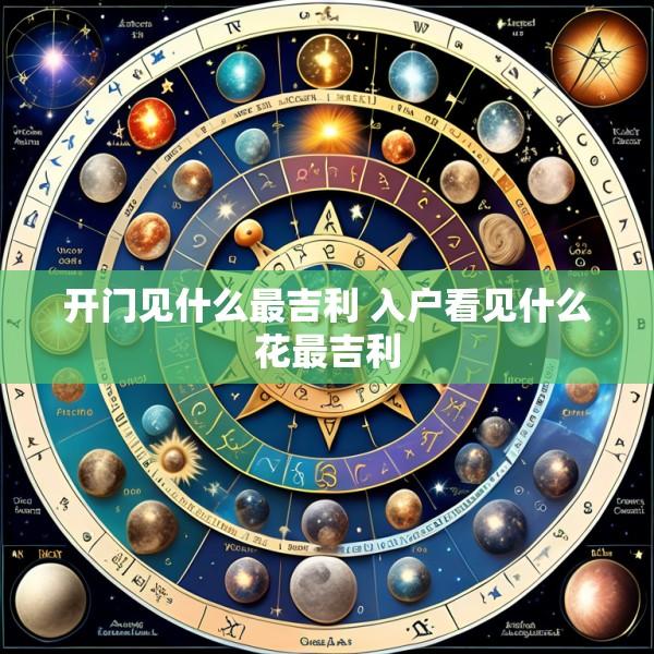 开门见什么最吉利 入户看见什么花最吉利