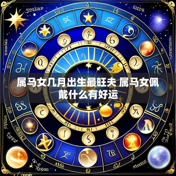 属马女几月出生最旺夫 属马女佩戴什么有好运