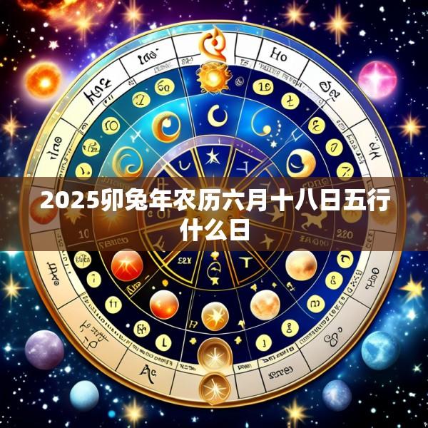 2025卯兔年农历六月十八日五行什么日