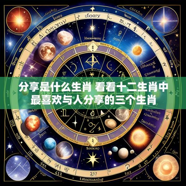 分享是什么生肖 看看十二生肖中最喜欢与人分享的三个生肖