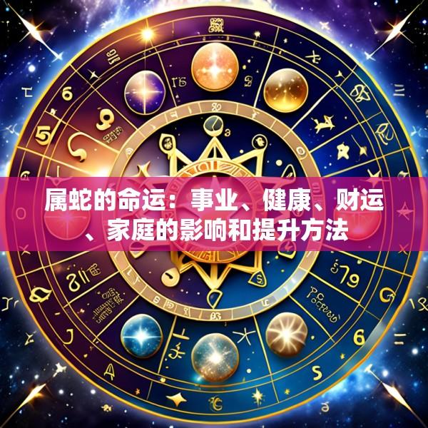 属蛇的命运：事业、健康、财运、家庭的影响和提升方法