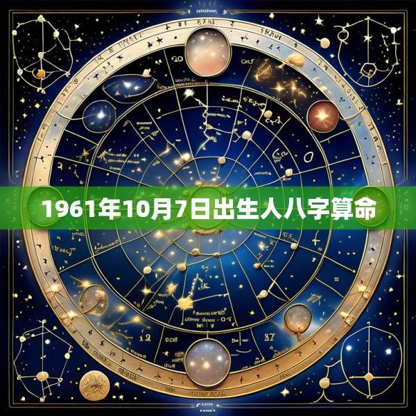 1961年10月7日出生人八字算命