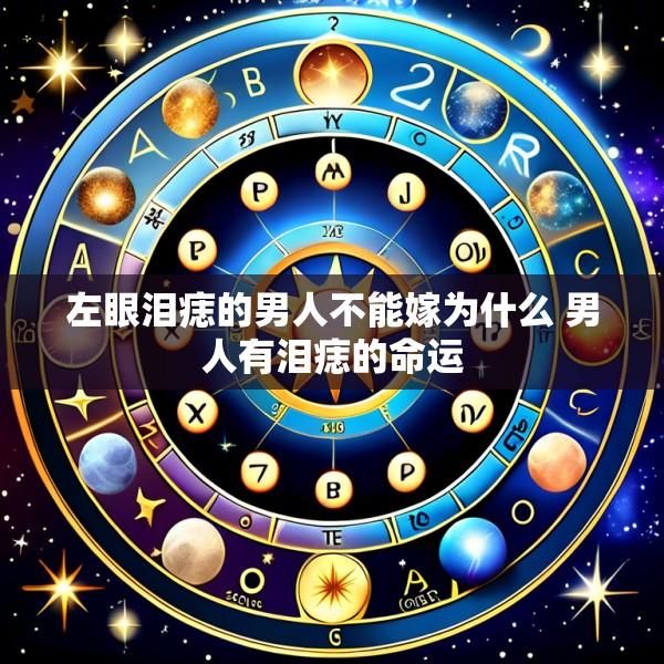 左眼泪痣的男人不能嫁为什么 男人有泪痣的命运