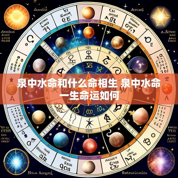 泉中水命和什么命相生 泉中水命一生命运如何