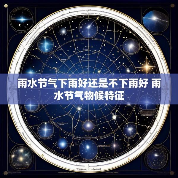雨水节气下雨好还是不下雨好 雨水节气物候特征