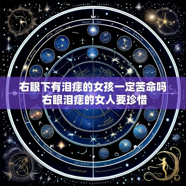 右眼下有泪痣的女孩一定苦命吗 右眼泪痣的女人要珍惜