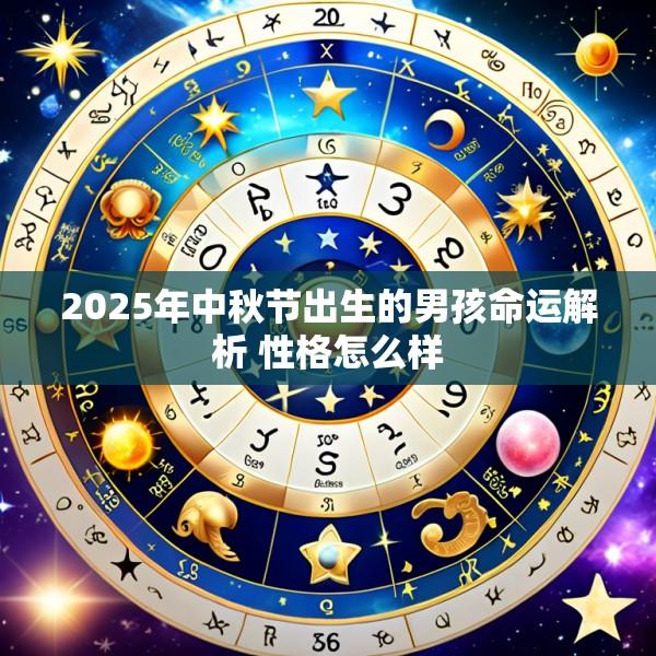 2025年中秋节出生的男孩命运解析 性格怎么样