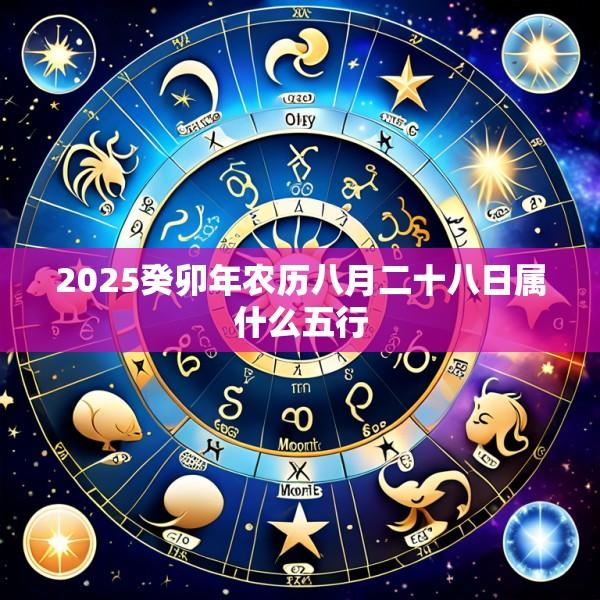 2025癸卯年农历八月二十八日属什么五行