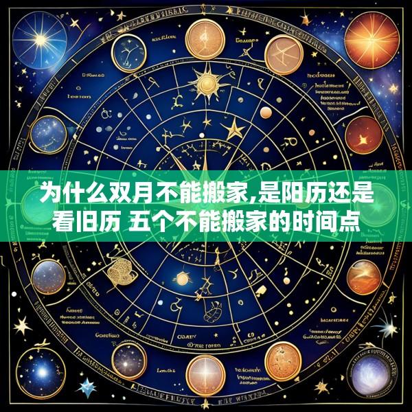 为什么双月不能搬家,是阳历还是看旧历 五个不能搬家的时间点