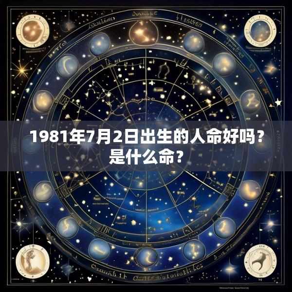 1981年7月2日出生的人命好吗？是什么命？