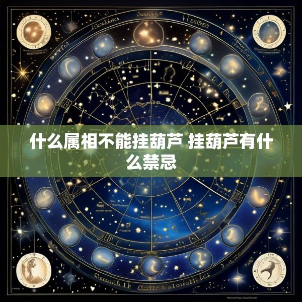 什么属相不能挂葫芦 挂葫芦有什么禁忌