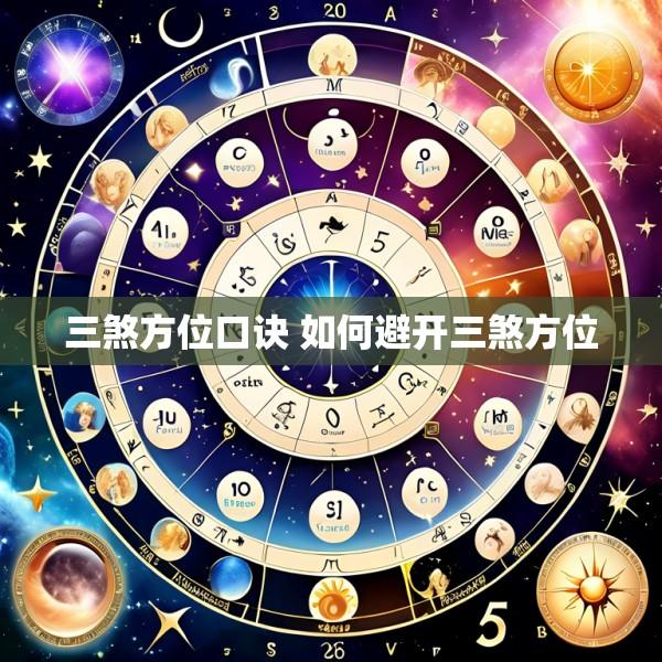 三煞方位口诀 如何避开三煞方位