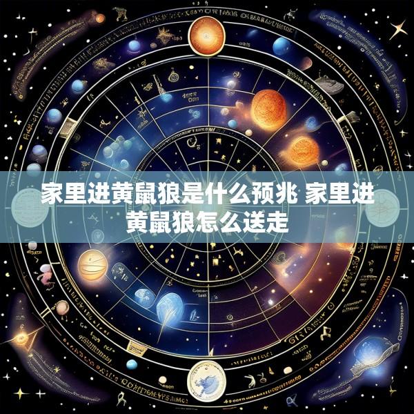 家里进黄鼠狼是什么预兆 家里进黄鼠狼怎么送走