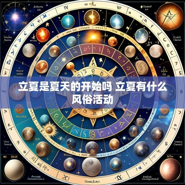 立夏是夏天的开始吗 立夏有什么风俗活动