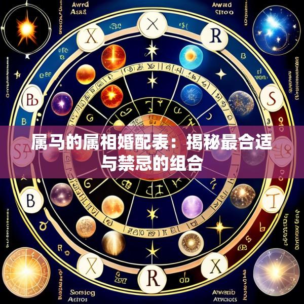 属马的属相婚配表：揭秘最合适与禁忌的组合