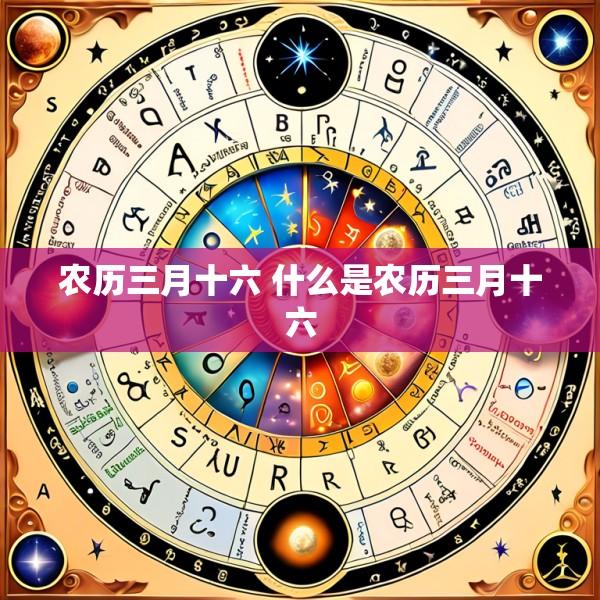 农历三月十六 什么是农历三月十六