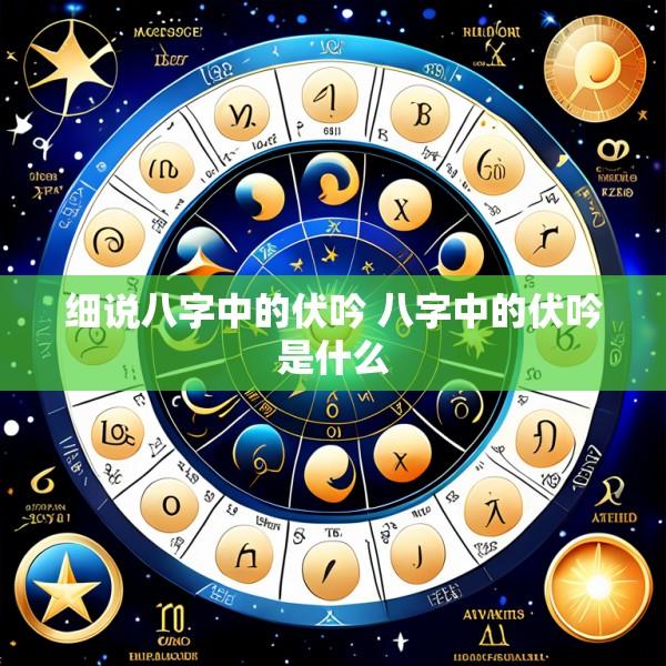 细说八字中的伏吟 八字中的伏吟是什么