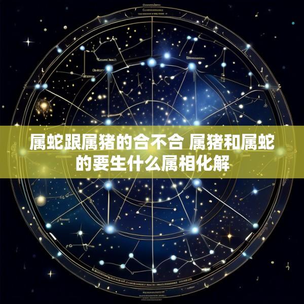 属蛇跟属猪的合不合 属猪和属蛇的要生什么属相化解