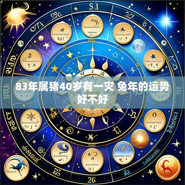 83年属猪40岁有一灾 兔年的运势好不好