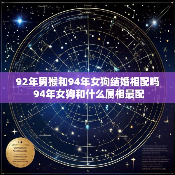 92年男猴和94年女狗结婚相配吗 94年女狗和什么属相最配