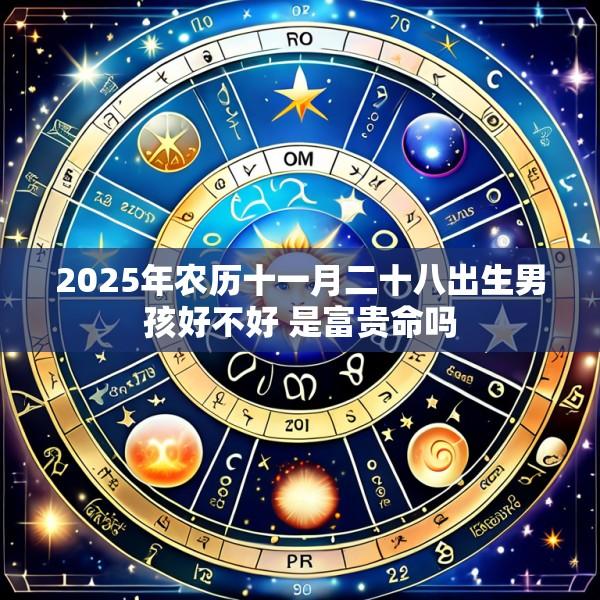 2025年农历十一月二十八出生男孩好不好 是富贵命吗
