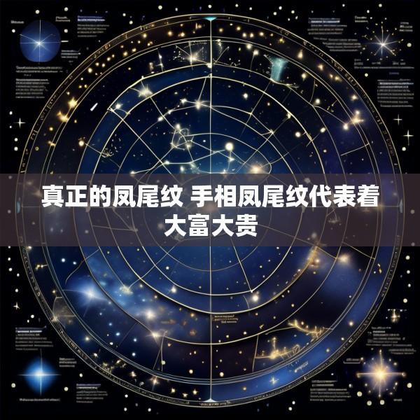 真正的凤尾纹 手相凤尾纹代表着大富大贵