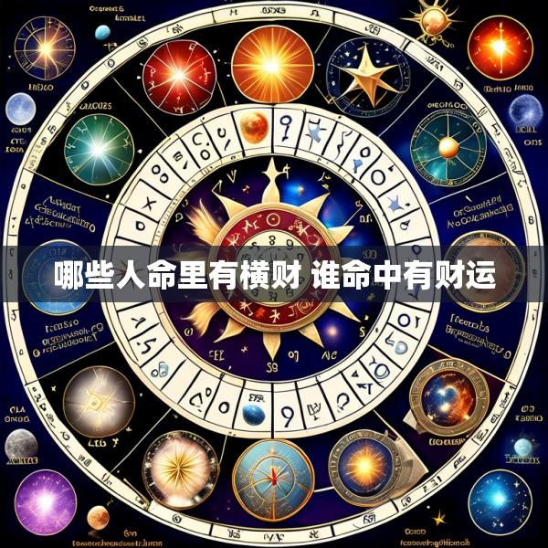 哪些人命里有横财 谁命中有财运