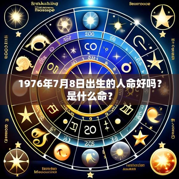 1976年7月8日出生的人命好吗？是什么命？