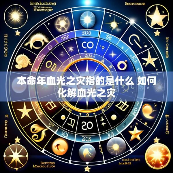 本命年血光之灾指的是什么 如何化解血光之灾