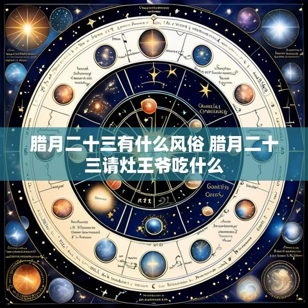 腊月二十三有什么风俗 腊月二十三请灶王爷吃什么