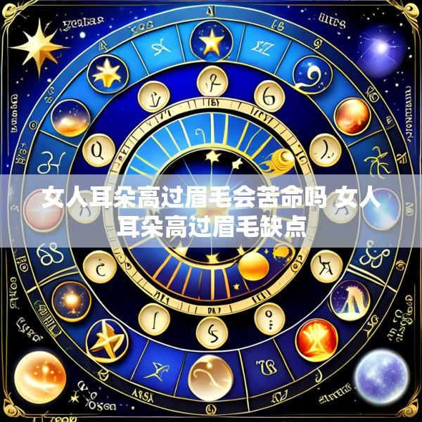 女人耳朵高过眉毛会苦命吗 女人耳朵高过眉毛缺点