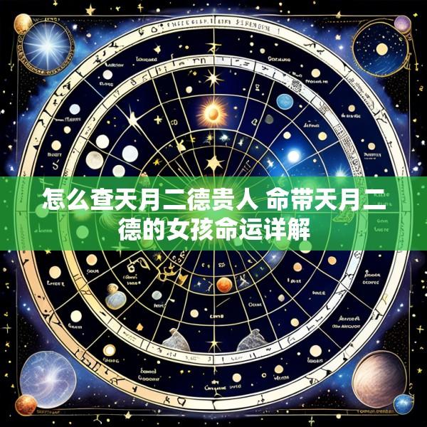 怎么查天月二德贵人 命带天月二德的女孩命运详解