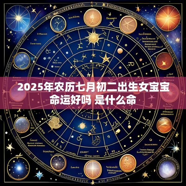 2025年农历七月初二出生女宝宝命运好吗 是什么命