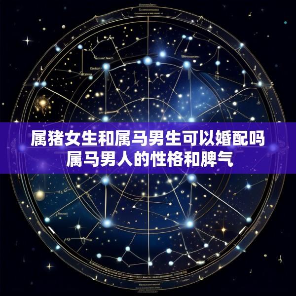属猪女生和属马男生可以婚配吗 属马男人的性格和脾气