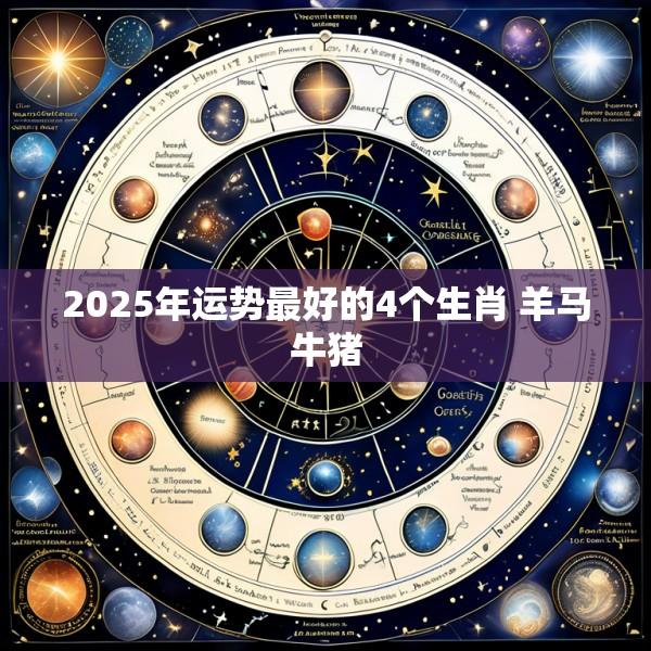 2025年运势最好的4个生肖 羊马牛猪