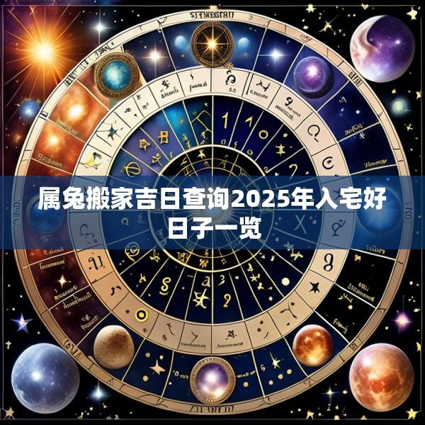 属兔搬家吉日查询2025年入宅好日子一览