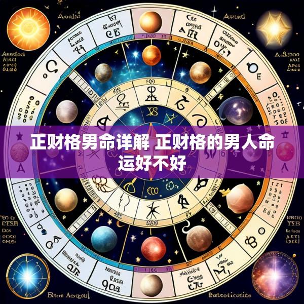 正财格男命详解 正财格的男人命运好不好