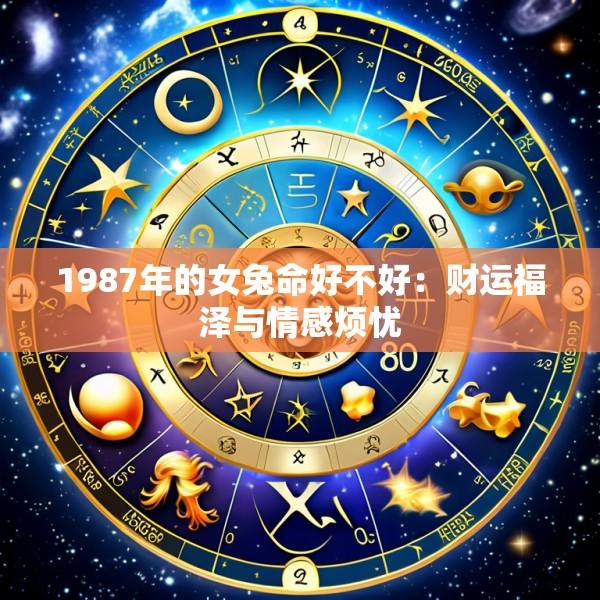 1987年的女兔命好不好：财运福泽与情感烦忧