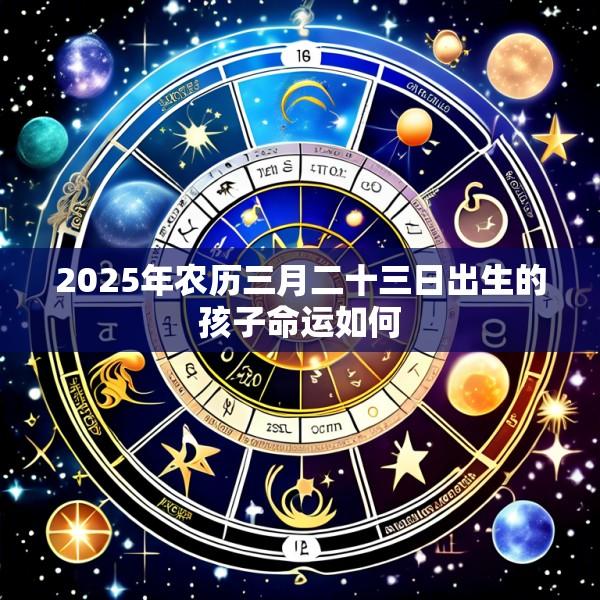 2025年农历三月二十三日出生的孩子命运如何
