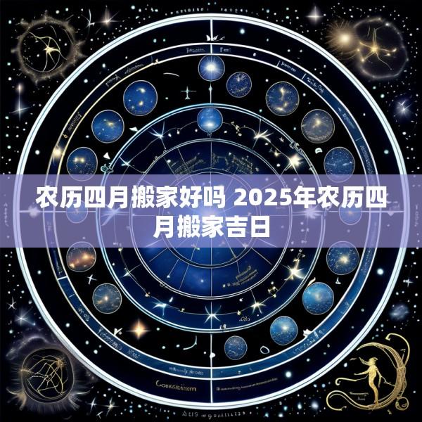 农历四月搬家好吗 2025年农历四月搬家吉日