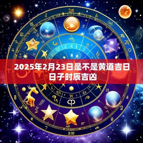 2025年2月23日是不是黄道吉日 日子时辰吉凶