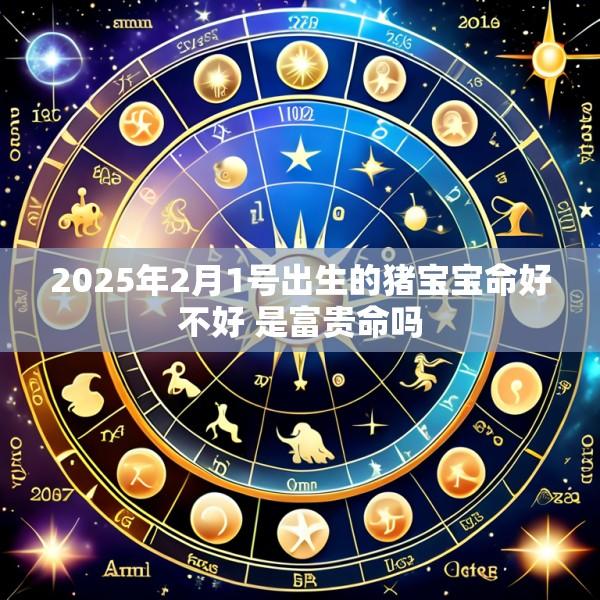 2025年2月1号出生的猪宝宝命好不好 是富贵命吗