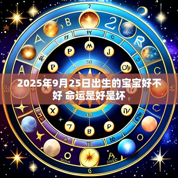 2025年9月25日出生的宝宝好不好 命运是好是坏