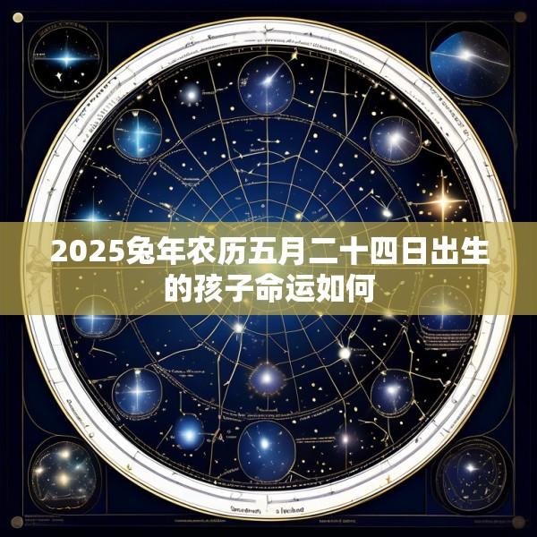 2025兔年农历五月二十四日出生的孩子命运如何