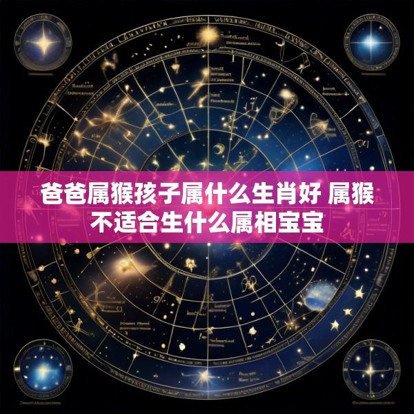 爸爸属猴孩子属什么生肖好 属猴不适合生什么属相宝宝