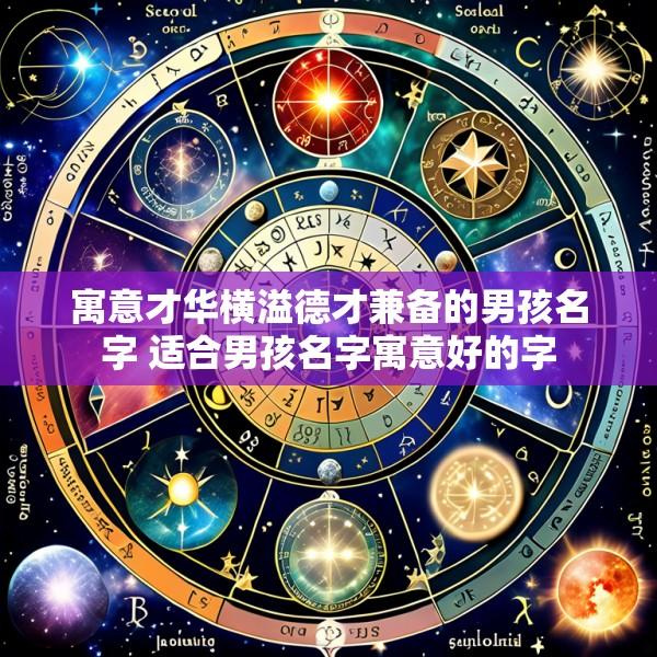 寓意才华横溢德才兼备的男孩名字 适合男孩名字寓意好的字